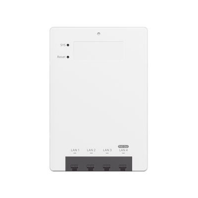 Punto de Acceso Mesh Wi-Fi 7 para interior en pared, hasta 512 usuarios ideal para Hotelería u Oficina.
