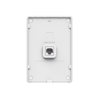 Punto de Acceso Mesh Wi-Fi 7 para interior en pared, hasta 512 usuarios ideal para Hotelería u Oficina.