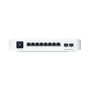 Switch UniFi Pro 8 PoE Administrable Capa 3, 8 puertos GbE / (6) puertos POE+ af/at y (2) puertos POE++ 802.3bt / (2) puertos SFP+ 10G / 120W de presupuesto POE