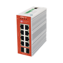 Switch L2+ PoE Industrial / Administración Cloud-Web-CLI / 8 Puertos PoE af/at 100/1000 Mbps / 2 Puertos SFP Gigabit / Presupuesto PoE 120 W / Protocolo ERSP (redundancia enlaces)