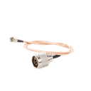 Cable RG-316 con conectores N Macho en un extremo y en el otro SMA Macho.