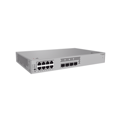 Switch de Acceso Gigabit Administrable PoE Capa 2 / 8 puertos 10/100/1000 Mbps (PoE) / 4 Puertos 2.5GE SFP Uplink  / ERPS / IMGP Snooping / DHCP Snooping / PoE Perpetuo / 128 W / Administración Nube Gratis