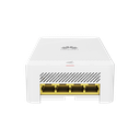 Punto de Acceso eKi Wi-Fi 6 para pared / Hasta 128 Clientes / 2.9 Gbps / MU-MIMO / 1 Puerto Gigabit PoE in / 4 Puertos Gigabit LAN / Smart Antenna 20% más cobertura / Libre de Licenciamiento