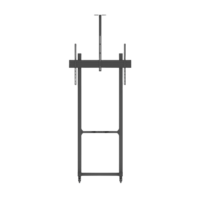 Montaje de Piso Móvil para Pantallas de  65 in a 100 in | vesa 100 x 100 hasta 1000 x 600 | carga maxima soportada 120kg| Fabricado en aluminio y acero