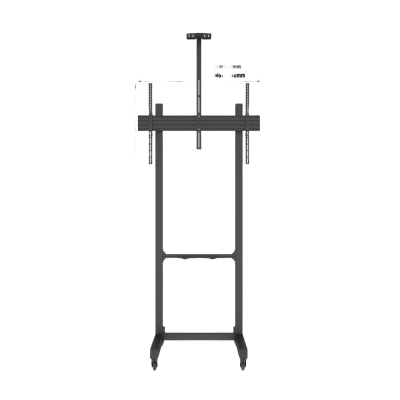 Montaje de Piso Móvil para Pantallas de  65 in a 100 in | vesa 100 x 100 hasta 1000 x 600 | carga maxima soportada 120kg| Fabricado en aluminio y acero