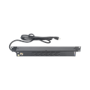 Multicontacto Horizontal (PDU) de 6 Contactos (NEMA 5-15R) Rack 19" 1UR. Voltaje Entrada/Salida: 120Vca/15A
