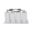 Duplexer Pasa Banda-Rechazo de Banda, 400-470 MHz, 4 Cavidades (4"Dia.) 5 MHz, 250 Watt, N Hembra