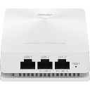 Punto de acceso Wi-Fi 6 802.11ax de pared, MU-MIMO 2x2:2 (2.4G) y 3x3:2 (5G), Throughput inalámbrico de 3 Gbps y 4 puertos Gigabit cableados