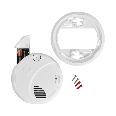 Alarma de Humo con Interconexión Inalámbrica / Advertencia de Voz con Ubicación / Sensor Fotoeléctrico / Baterías AA Reemplazables / 85 dB a 10 pies / Rango de Temperatura 4.4°C a 37.8°C / Cumple UL217