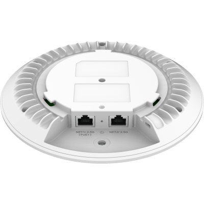 Punto de Acceso Wi-Fi 7 GWN7670 / 3.6 Gbps Inalámbrico / 5 Gbps Cableado / MIMO 2x2:2 / 256 Clientes Simultáneos / PoE+ / Montaje en Pared o Techo / BLE 5.3 / Controlador Integrado