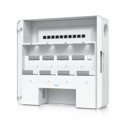 Enterprise Access Hub/Concentrador de Acceso Empresarial con Control de Entrada y Salida de hasta 8 Puertas y Soporte de Respaldo de Batería