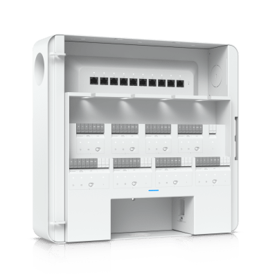 Enterprise Access Hub/Concentrador de Acceso Empresarial con Control de Entrada y Salida de hasta 8 Puertas y Soporte de Respaldo de Batería