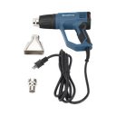 Pistola de Calor de 1600W, con 3 niveles de Temperatura variable, Incluye 2 Boquillas