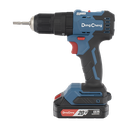 Rotomartillo Inalámbrico 20V / Motor Brushless / Broquero 1/2 in / 50 Nm Par de Apriete / 2 Baterías 2.0Ah con Cargador y Maletín