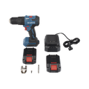 Rotomartillo Inalámbrico 20V / Motor Brushless / Broquero 1/2 in / 50 Nm Par de Apriete / 2 Baterías 2.0Ah con Cargador y Maletín