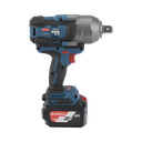 Llave de Impacto Inalámbrica de 20V, Entrada de 3/4 in, Incluye 2 Baterías de 6Ah, Cargador y Estuche