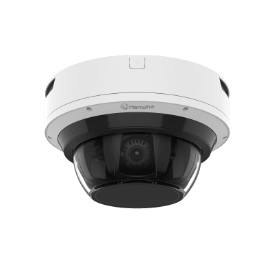 Camara IP Multi sensor 8MP x 4 CH con Inteligencia Artificial y licencia LUMEO / Lente Motorizado de 3.3 a 5.7mm / WDR 120dB / Protección IP66 / IK10 / NEMA4X