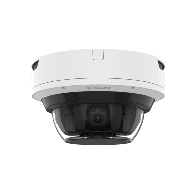 Camara IP Multi sensor 8MP x 4 CH con Inteligencia Artificial y licencia LUMEO / Lente Motorizado de 3.3 a 5.7mm / WDR 120dB / Protección IP66 / IK10 / NEMA4X