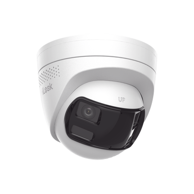 [Dual Light] Turret IP 8 Megapixel / Imagen Panorámica 180°/ PoE / Micrófono y Bocina Integrado / Exterior IP67 / Audio Bidireccional / Alarma Visual y Auditiva Integrada / Smart Supplement Light / Micro SD 512 GB