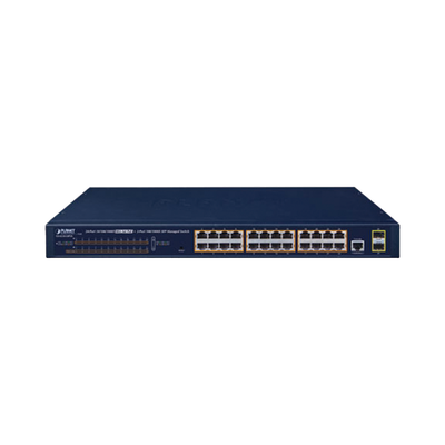 Switch PoE Administrable Capa 2 / 24 Puertos10/100/1000BASE-T / 2 SFP 100/1000BASE-X / POE 802.3af/at