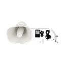 Bocina (Altavoz IP ) | Tipo Trompeta | 25 Watts | 24VCD | Exterior IP67 | Metal | Entrada de alarma | Voceo en tiempo real | Calendarización de audios | Síntesis de Voz (TTS)