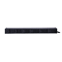 PDU Básico Para Distribución de Energía con Supresor de Picos, Con 12 Tomas NEMA 5-15R Traseras, 1UR, 15 Amp, 120 Vca, 1800 Joules de Protección