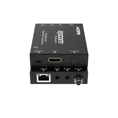 Extensor HDMI 4K@60Hz | PoC Bidireccional | HDR y Dolby Vision | Audio ARC y Óptico | Transmisión hasta 70m por CAT6