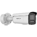 [ PROTECCIÓN ACTIVA ] Bala IP 4 Megapixel / Lente 4 mm / 60 mts IR / Exterior IP67 / Micrófono y Bocina Integrado (Audio de Dos Vías) / DARKFIGHTER / PoE+ / Luz Estroboscopica / ONVIF / Micro SD / 4 Analíticos