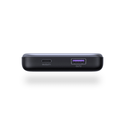 Power bank Ultradelgado  10000mAh / 20W Máximo / Puerto USB-C PD3.0 PPS / Puerto USB-A 22.5W / Batería Polímero de Litio / Pantalla Digital / Carga Rápida 3 Horas / Protocolos Múltiples / Protección