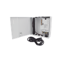Fuente de Poder / 1 Salida 11-15 Vcc /  5 A / Temporizador Integrado / Con Capacidad de Batería de Respaldo / Requiere Batería / Aplicaciones en sistemas de control de Acceso