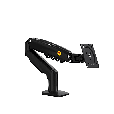 Brazo Ajustable para Monitor Ergonómico / Compatible con Monitores de 17" - 30" / Capacidad de Peso hasta 9 kg / Rotación 360° / Inclinación +85° a  -30° / Giro 180° / Ajuste de Resorte de Gas / Color Gris