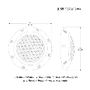 Luminario Sumergible /Luz Blanca 6500 K / 18W / 2340 lm / IP68 / Ø290mm x 62mm / No Dimeable / Uso Exterior.