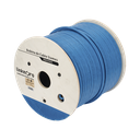 Bobina de Cable Siamés Cat6 UTP 100% Cobre + 2 Cables Gruesos (18 AWG) para Alimentar Cámaras Más Lejos / 152 Metros (500 Pies) / Instalación en Exterior / Uso Industrial para Climas Extremos