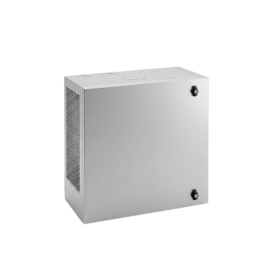 Gabinete de Pared L-Box 12U / Acero 1.9 mm / 1219 x 610 x 313 mm / Puerta L 120° / RAL 7035 / Rack 19"