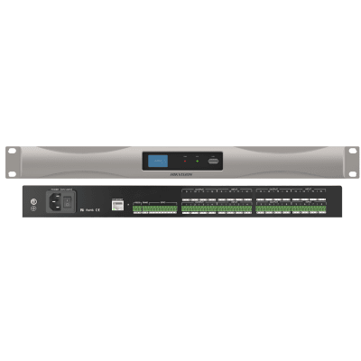 Procesador de Audio Digital / 8 Entradas / 8 Salidas / 32-bit DSP / 24 bit / 48 KHz / Matriz de Mezcla / 100 Escenas Almacenables / Interfaz Gráfica Intuitiva