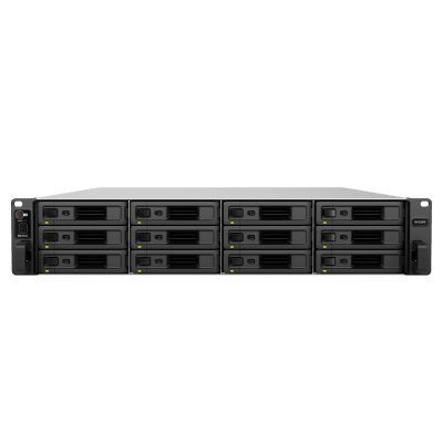 Unidad de Expansión Synology RX1225RP | 12 Bahías para Unidades 3.5" y 2.5" SATA HDD/SSD | Intercambio en Caliente | Fuente de Alimentación Redundante | Compatible con Synology DSM .