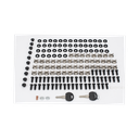 Gabinete de Pared de 9U con Puerta Perforada 455 mm de Profundidad, Rack de 19'', Acero Reforzado Color Gris Mate