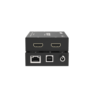 Extensor HDMI | Soporta KVM | Transmisión hasta 100 m | Cable CAT6 |  1080P@60Hz | Copia EDID automática | Sin compresión ni retraso | PoC