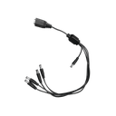 Cable con 5 Vías para Alimentar 4 Cámaras TurboHD y DVR TurboHD Epcom / Hikvision