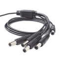 Cable con 5 Vías para Alimentar 4 Cámaras TurboHD y DVR TurboHD Epcom / Hikvision