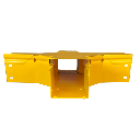 CHFIBER CRUCE HORIZONTAL DE ALUMINIO PERALTE 4" ANCHO 4" RADIO 8" CON RECUBRIMIENTO EN PINTURA EPÓXICA, INCLUYE TAPA , UN PAR DE COPLES Y TORNILLERÍA.