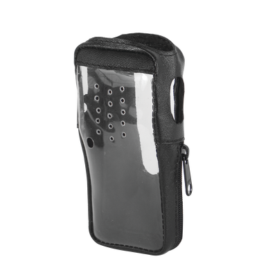 Funda de Piel Reforzada V1 con Cubierta de Plástico para Radios TK-2000K, TK-3000K