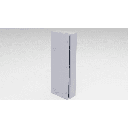 Gabinete para instalación de 4 Baterías , Fabricado en Lámina Galvanizada, Accesorios para poste (No incluidos)
