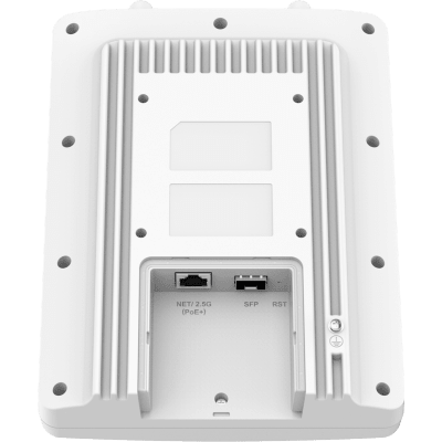 Punto de Acceso / Wi-Fi 7 / 3.6 Gbps / Largo Alcance 350 metros / IP66 / MIMO 2x2:2 / 256 Clientes / PoE+ / Puerto 2.5G y SFP 2.5G / MLO / 4096-QAM