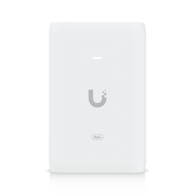 Adaptador PoE+ 2.5G / hasta 30 W / 48V 0.65A / (2) Puertos RJ45 MultiGigabit 2.5G / Salida PoE+ / LED Indicador / Ideal para APs UniFi WiFi 7 / / Protección contra Sobretensiones