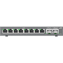 Switch L2 Lite Administrable de 10 Puertos / 8 Puertos Ethernet 2.5 Gigabits / 2 Puertos SFP+ 10 Gigabits / VLAN / QoS / Montaje en Escritorio o Pared / Compatible con GDMS
