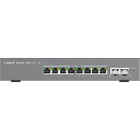Switch L2 Lite Administrable de 10 Puertos / 8 Puertos Ethernet 2.5 Gigabits / 2 Puertos SFP+ 10 Gigabits / PoE+ 802.3af/at / VLAN 802.1Q / QoS / IGMP Snooping / Montaje en Escritorio o Pared