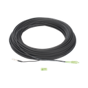 Rollo de Fibra Óptica Drop Redonda G657A2 Monomodo Simplex de 100 Metros (328.08 Pies) con Conectores SC/APC-SC/APC para Instalaciones Aéreas, Subterráneas o a la Intemperie