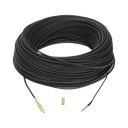 Rollo de Fibra Óptica Drop Redonda G657A2 Monomodo Simplex de 150 Metros (492.13 Pies) con Conectores SC/APC-SC/APC para Instalaciones Aéreas, Subterráneas o a la Intemperie