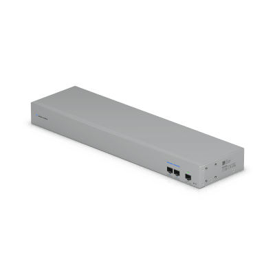 UniFi USW-WAN – Switch WAN Capa 2 con Uplinks SFP+ 10G, Puerto RJ45 GbE y Alimentación CA Redundante para Alta Disponibilidad con UniFi Gateways en Modo Shadow (Rack 1U)